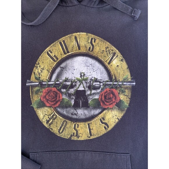 OFFICIAL LICENSED GUNS N ROSES CLASSIC LOGO HOODED SWEATSHIRT HOODIE SLASH S - Picture 3 of 5